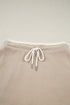 Raw Edge Patchwork Cropped Pullover Skirt Two Piece Dress