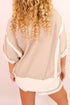 Raw Edge Patchwork Oversized Tee And Short Set