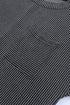 Raw Edge Textured Ribbed Knit Shift Dress