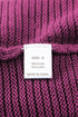Raw Edge V Neck Ribbed Knit Hooded Sweater