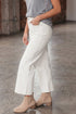 Raw Hem Ankle Length Loose Denim Jeans