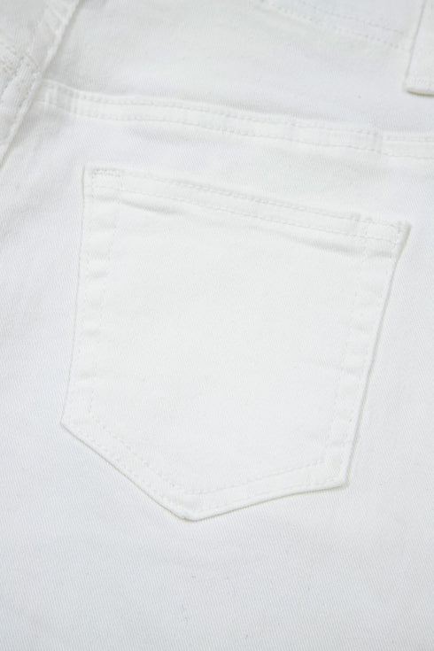 Raw Hem Ankle Length Loose Denim Jeans
