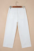 Raw Hem Ankle Length Loose Denim Jeans
