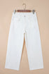 Raw Hem Ankle Length Loose Denim Jeans