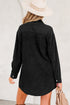 Raw Hem Chest Pocket Denim Loose T Shirt Dress