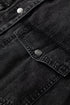Raw Hem Chest Pocket Denim Loose T Shirt Dress