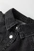 Raw Hem Chest Pocket Denim Loose T Shirt Dress