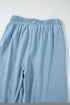 Raw Hem Distressed Ruffled Wide Leg Denim Jeans