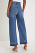 Raw Hem High Waist Straight Leg Loose Jeans