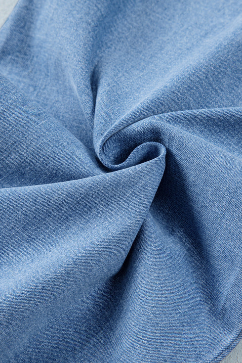 Raw Hem High Waist Straight Leg Loose Jeans