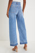 Raw Hem High Waist Straight Leg Loose Jeans