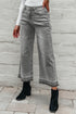 Raw Hem Loose Straight Leg High Waist Jeans