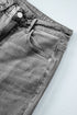 Raw Hem Loose Straight Leg High Waist Jeans