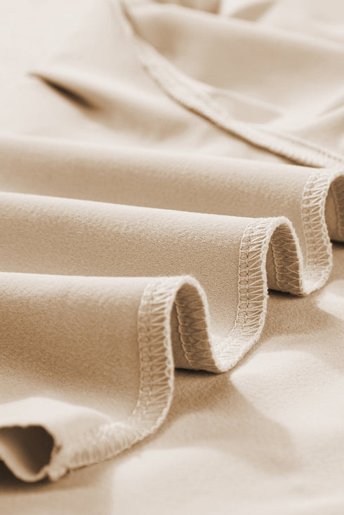 Raw Hem Loose Tee and Wide Leg Pants Set