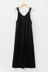 Raw Seam Floral Patch Wide Leg Overall Jumpsuit