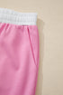 Raw Seam Flower Applique Wide Leg Loose Pant Set