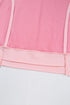 Raw Seam High Low Hem Side Split Top