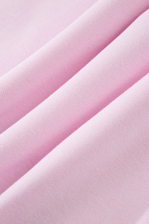Raw Seam Patchwork A Line Polo Collar Mini Dress