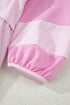 Raw Seam Patchwork A Line Polo Collar Mini Dress