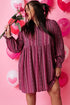 Red Plus Size Floral Print Babydoll Dress