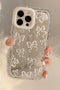 Reflective Mirror Surface Bow Detail Protective Phone Case