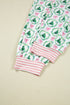 Reindeer And Tree Print Striped Lounge Set