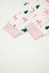 Reindeer And Tree Print Striped Lounge Set