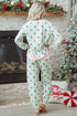 Reindeer And Tree Print Striped Lounge Set