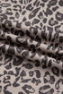 Relaxed Animal Print V Notch Pullover Sweatshirt