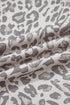 Relaxed Animal Print V Notch Pullover Sweatshirt