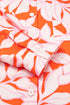Relaxed Botanical Leaf Pattern Button Down Shirt