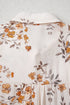 Relaxed Botanical Print Button Front Woven Shirt