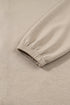 Relaxed Bow Pattern Zip Up Hooded Sweatshirt