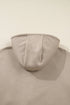 Relaxed Bow Pattern Zip Up Hooded Sweatshirt