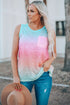 Relaxed Burnout Knit Pocket Sleeveless Tank Top