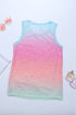 Relaxed Burnout Knit Pocket Sleeveless Tank Top