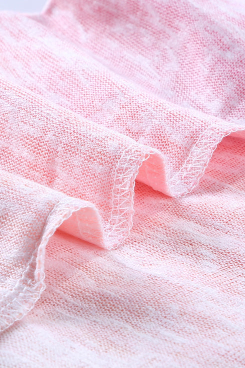 Relaxed Burnout Knit Pocket Sleeveless Tank Top