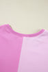 Relaxed Button Front Panel Design Pullover Sweatshirt