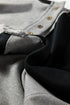 Relaxed Button Front Panel Design Pullover Sweatshirt