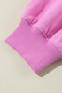 Relaxed Button Front Panel Design Pullover Sweatshirt