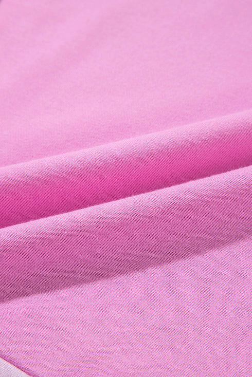 Relaxed Button Front Panel Design Pullover Sweatshirt