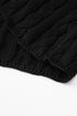 Relaxed Cable Knit Crew Neck Short Sleeve Sweater