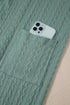 Relaxed Cable Knit Open Front Pocketed Cardigan