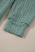 Relaxed Cable Knit Open Front Pocketed Cardigan