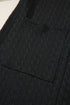 Relaxed Cable Knit Open Front Pocketed Cardigan