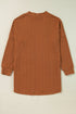 Relaxed Cable Knit Open Front Pocketed Cardigan