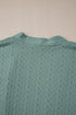 Relaxed Cable Knit Open Front Pocketed Cardigan