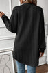 Relaxed Cable Knit Open Front Pocketed Cardigan