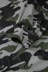 Relaxed Camouflage Print Drop Shoulder Long Sleeve Tunic Top