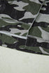 Relaxed Camouflage Print Drop Shoulder Long Sleeve Tunic Top